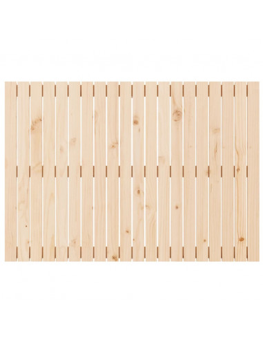 Testiera da Parete 127,5x3x90 cm in Legno Massello di Pino