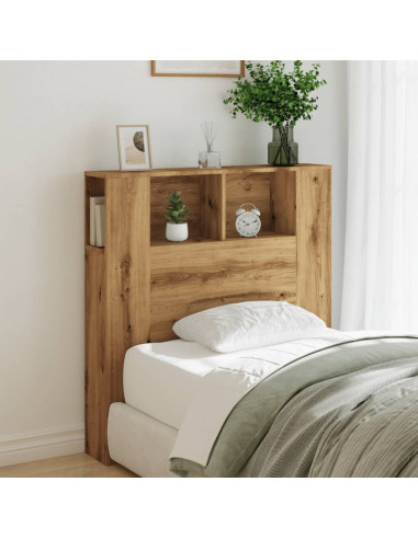 Testiera con Contenitore Artigianale 100x19x104,5cm Multistrato