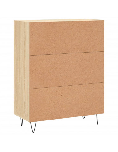Credenza Rovere Sonoma 69,5x34x90 cm in Legno Multistrato