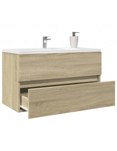 Mobile Lavabo Rovere Sonoma 80x38,5x45 cm in Legno Multistrato