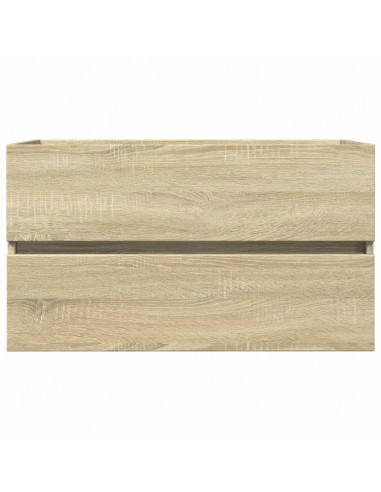 Mobile Lavabo Rovere Sonoma 80x38,5x45 cm in Legno Multistrato