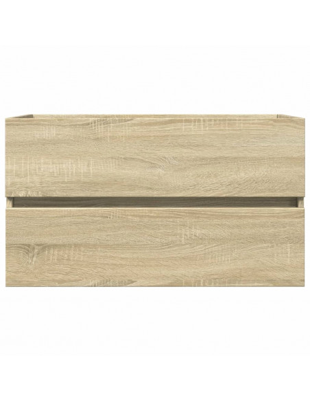 Mobile Lavabo Rovere Sonoma 80x38,5x45 cm in Legno Multistrato