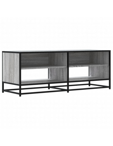 Mobile TV Grigio Sonoma 120,5x40x46cm Legno Multistrato Metallo