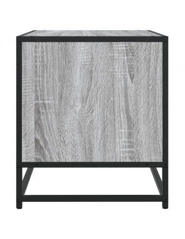 Mobile TV Grigio Sonoma 120,5x40x46cm Legno Multistrato Metallo