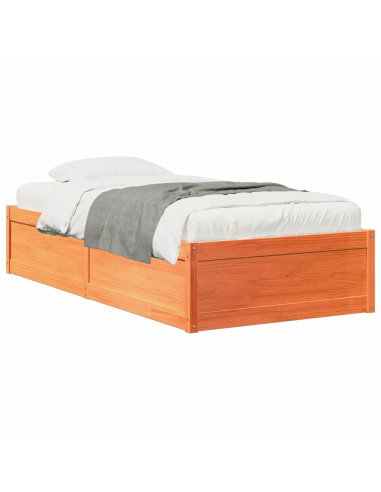 Giroletto Marrone Cera 90x200 cm in Legno Massello di Pino