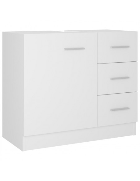 Mobile Sottolavabo Bianco 63x30x54 cm in Multistrato