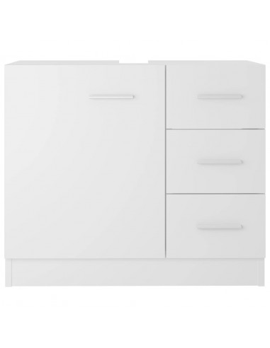 Mobile Sottolavabo Bianco 63x30x54 cm in Multistrato