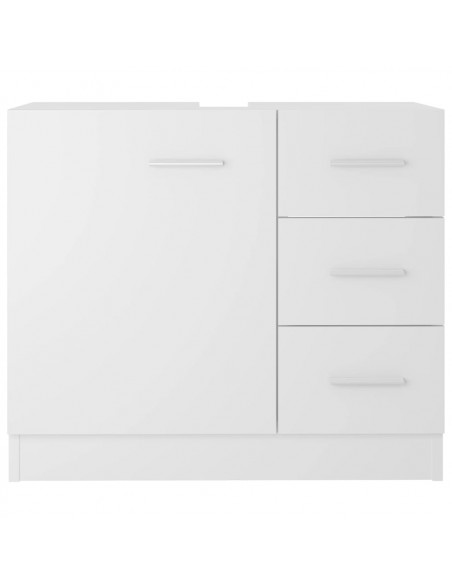 Mobile Sottolavabo Bianco 63x30x54 cm in Multistrato