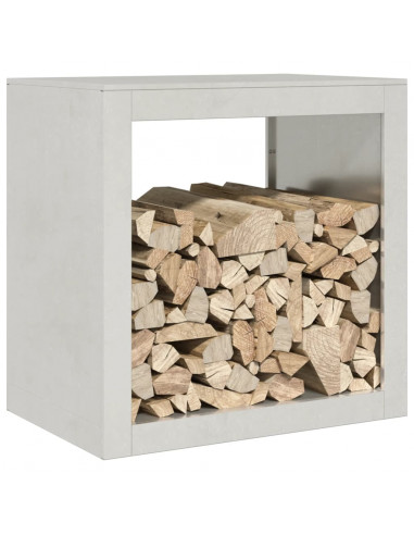 Rastrelliera per Legna da Ardere 60x40x60 cm in Acciaio Inox