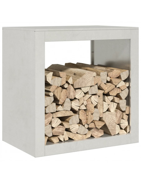Rastrelliera per Legna da Ardere 60x40x60 cm in Acciaio Inox