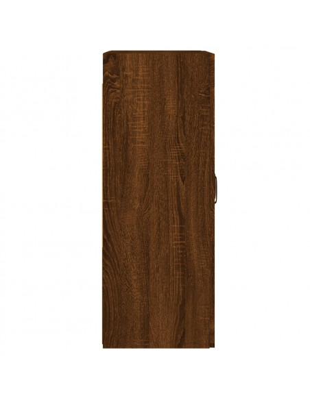 Armadietti a Parete 2 pz Rovere Marrone in Legno Multistrato