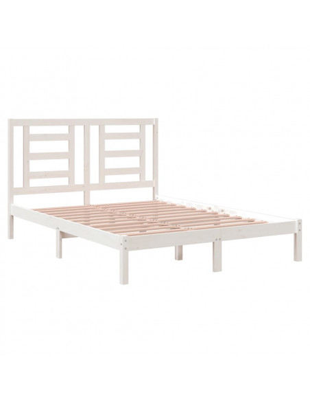 Giroletto Bianco in Legno Massello di Pino 140x190 cm