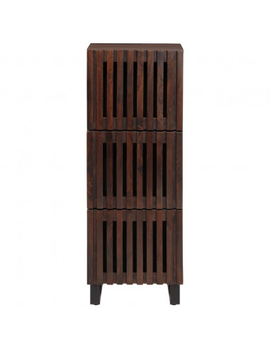 Credenza Marrone 40x34x110 cm Legno Massello di Mango