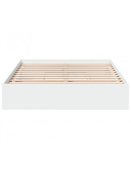 Giroletto con Cassetti Bianco 140x190 cm in Legno Multistrato