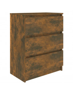 Credenza Rovere Fumo 60x35x76 cm in Legno Multistrato 2