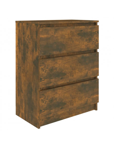 Credenza Rovere Fumo 60x35x76 cm in Legno Multistrato