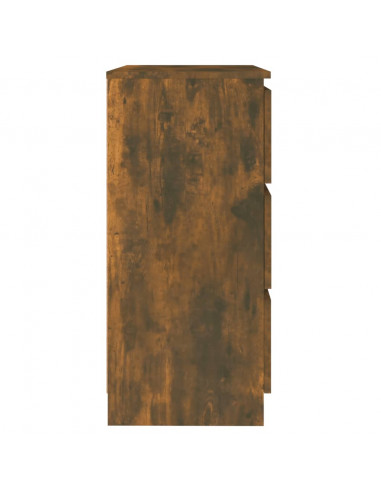 Credenza Rovere Fumo 60x35x76 cm in Legno Multistrato