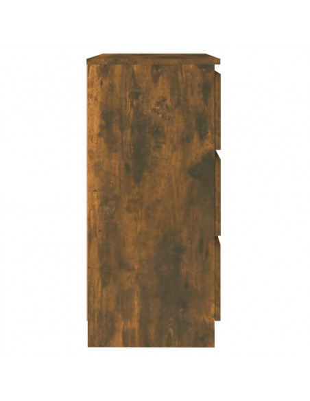 Credenza Rovere Fumo 60x35x76 cm in Legno Multistrato