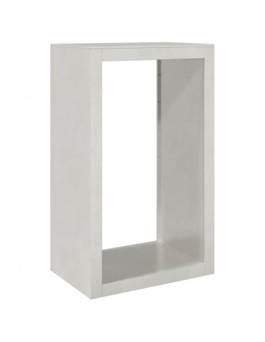 Rastrelliera per Legna da Ardere 60x40x100 cm in Acciaio Inox