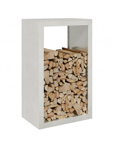 Rastrelliera per Legna da Ardere 60x40x100 cm in Acciaio Inox