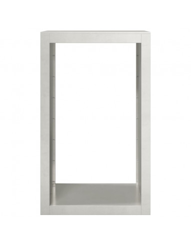 Rastrelliera per Legna da Ardere 60x40x100 cm in Acciaio Inox