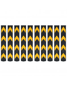 Protezioni Angolari Riflettenti 10 pz in Gomma 80 cm 2