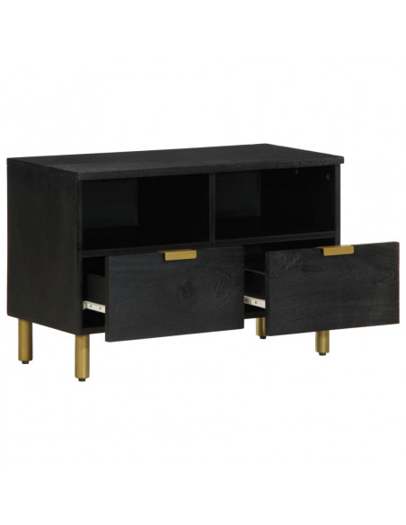 Mobile Porta TV Nero 70x33x46 cm in Legno Multistrato