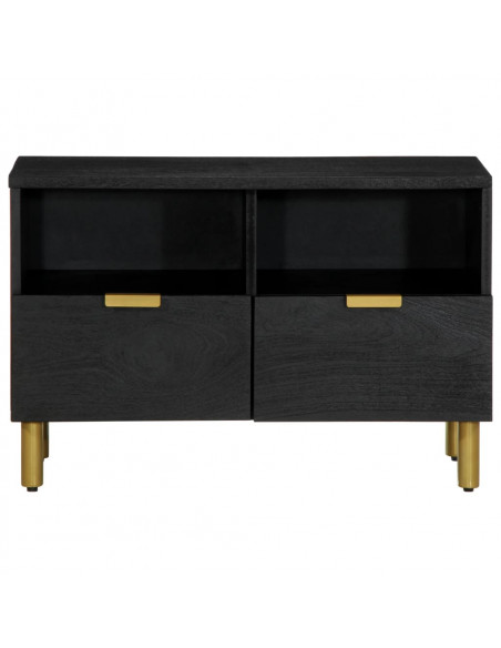 Mobile Porta TV Nero 70x33x46 cm in Legno Multistrato
