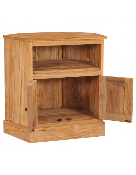 Credenza Angolare 60x45x60 cm in Legno Massello di Teak