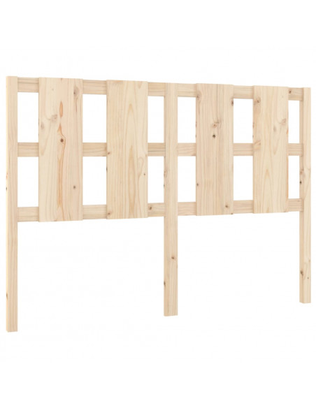 Testiera per Letto 145,5x4x100 cm in Legno Massello di Pino