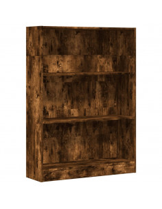 Libreria Rovere Fumo 80x24x109 cm in Legno Multistrato 2