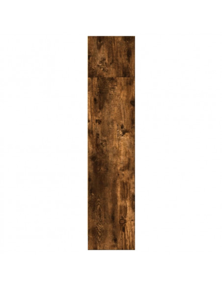 Libreria Rovere Fumo 80x24x109 cm in Legno Multistrato