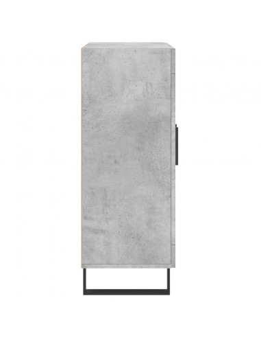 Credenza Grigio Cemento 69,5x34x90 cm in Legno Multistrato