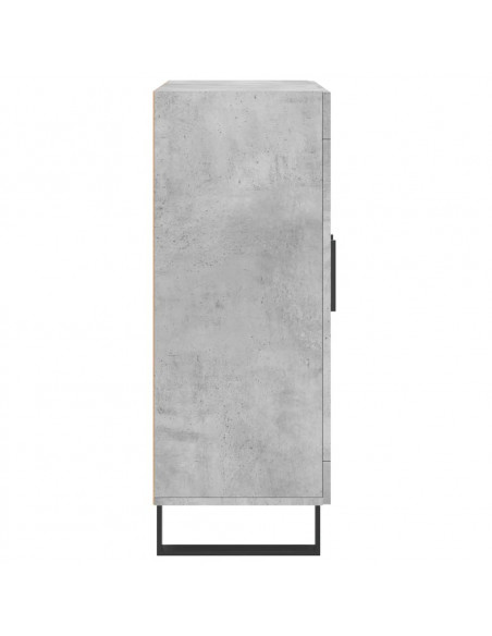 Credenza Grigio Cemento 69,5x34x90 cm in Legno Multistrato