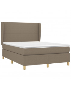 Giroletto a Molle con Materasso Tortora 140x200 cm in Tessuto 2