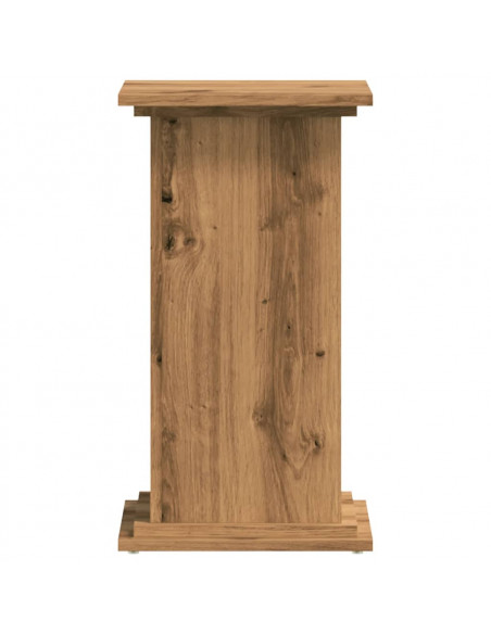 Supporto per Piante Rovere Artigianale 33x33x60 cm Truciolato