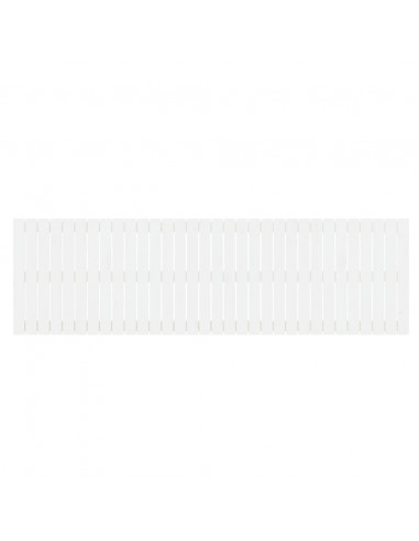 Testiera da Parete Bianca 204x3x60 cm in Legno Massello di Pino