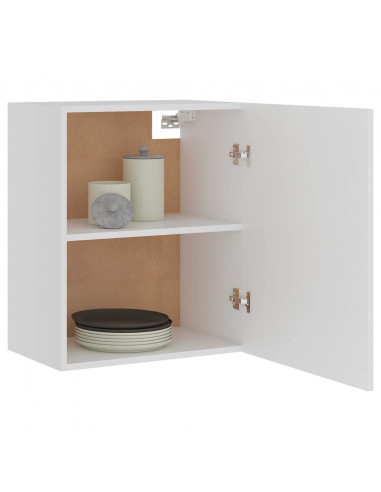 Armadi Sospesi 2 pz Bianchi 50x31x60 cm in Legno Multistrato