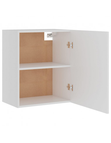 Armadi Sospesi 2 pz Bianchi 50x31x60 cm in Legno Multistrato