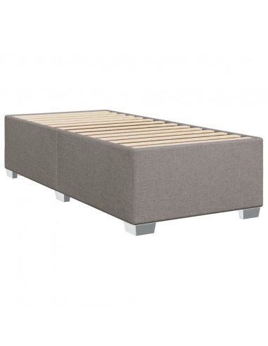 Giroletto a Molle con Materasso Tortora 100x200 cm in Tessuto