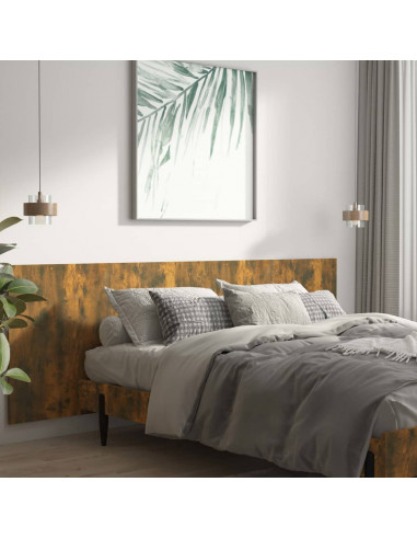 Testiera Letto Rovere Fumo 240x1,5x80 cm in Legno Multistrato