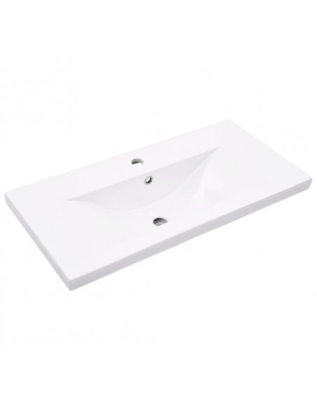 Set Mobili da Bagno 3 pz Grigio Cemento in Legno Multistrato