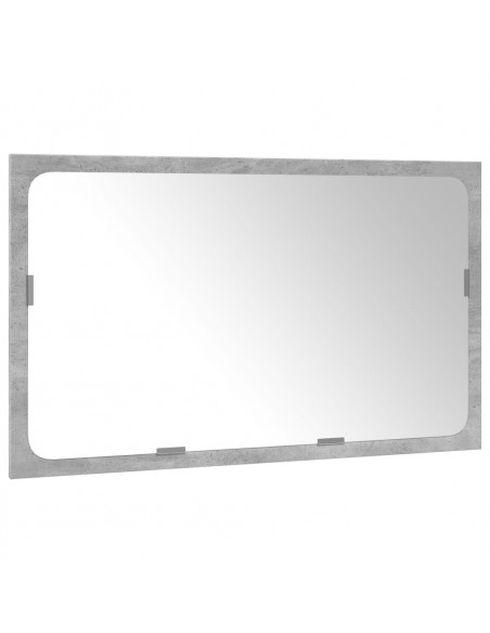 Set Mobili da Bagno 3 pz Grigio Cemento in Legno Multistrato
