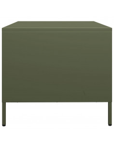 Mobile TV Verde Oliva 68x50x43,5cm in Acciaio Laminato a Freddo 2