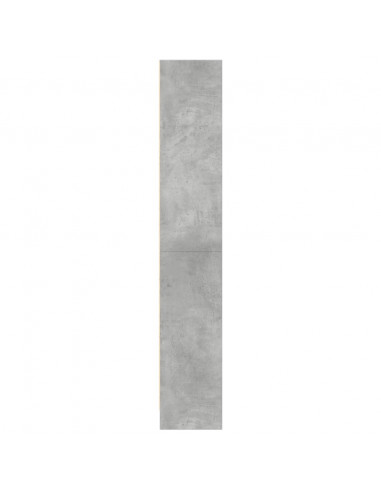 Libreria Grigio Cemento 60x24x143 cm in Legno Multistrato