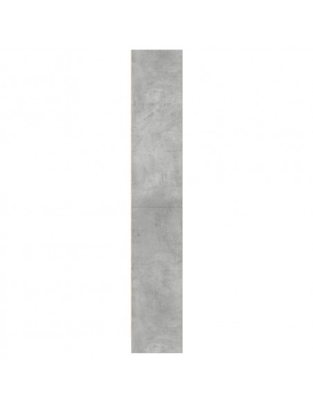 Libreria Grigio Cemento 60x24x143 cm in Legno Multistrato