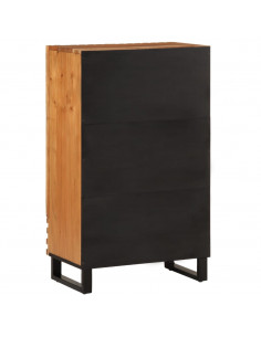 Credenza 60x34x100 cm in Legno Massello di Acacia 2