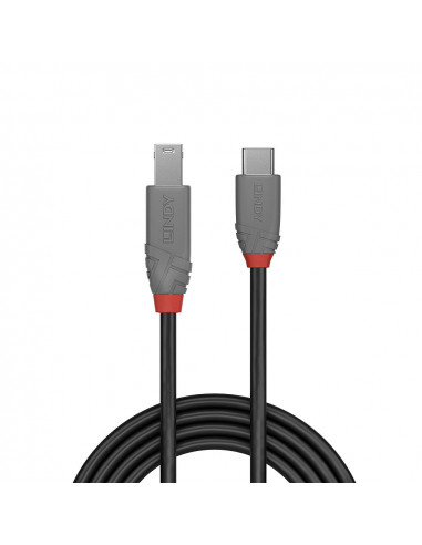 Lindy 36665 cavo USB USB 3.2 Gen 1 (3.1 Gen 1) 0,5 m USB C USB B Nero