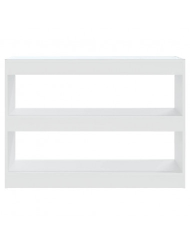 Libreria/Divisorio Bianco 100x30x72 cm