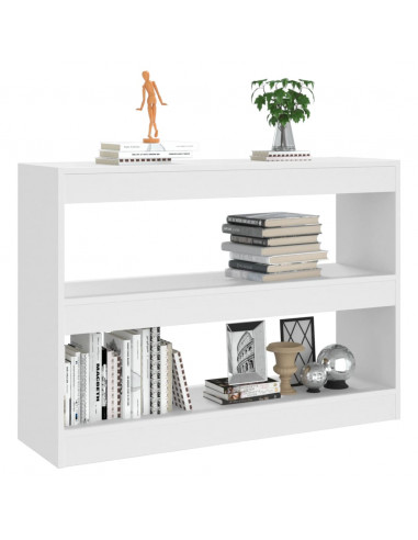 Libreria/Divisorio Bianco 100x30x72 cm